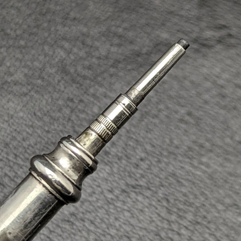 1900年頃 英国アンティーク 純銀製 マジックペンシル 伸縮式45-83mm S.MORDAN